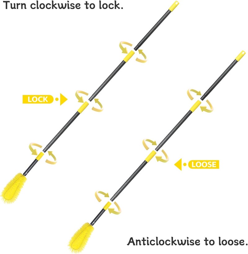 ElephantBird Gutter Cleaning Tools from The Ground, 10 FT Gutter Cleaning Brush with Telescopic Pole, Long Reach Gutter Guard Roofing Tool for Removing Leaves and Debris - Image 5